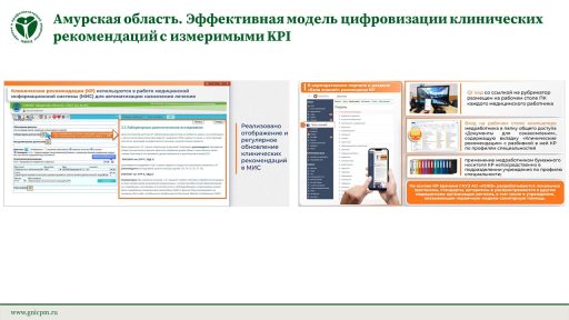 Амурская область. Эффективная модель цифровизации клинических рекомендаций с измеримыми KPI